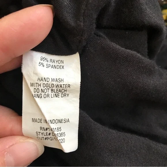 3/$15 popular basics black 3/4 sleeve midi dress - Picture 8 of 8